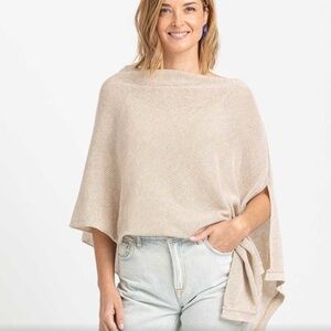 We are Amma Cocoon Cashmere Nursing Cover - Natural
